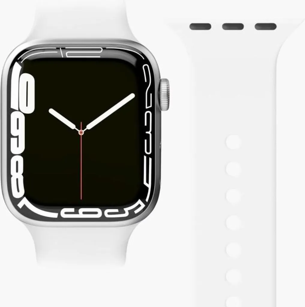 Bracelet Apple Watch blanc Vonmählen pour le sport et le bureau