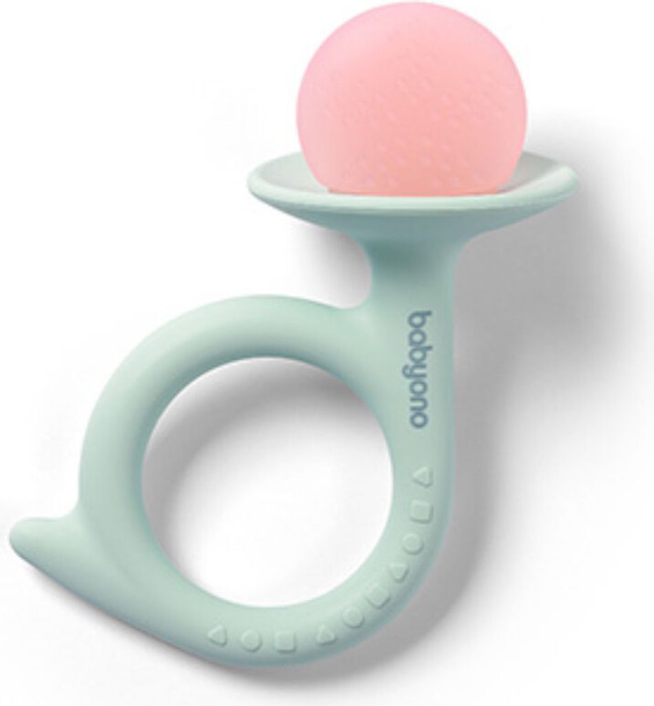 SNAIL Silikon-Beißring Mint-Pink Snail, Babyono