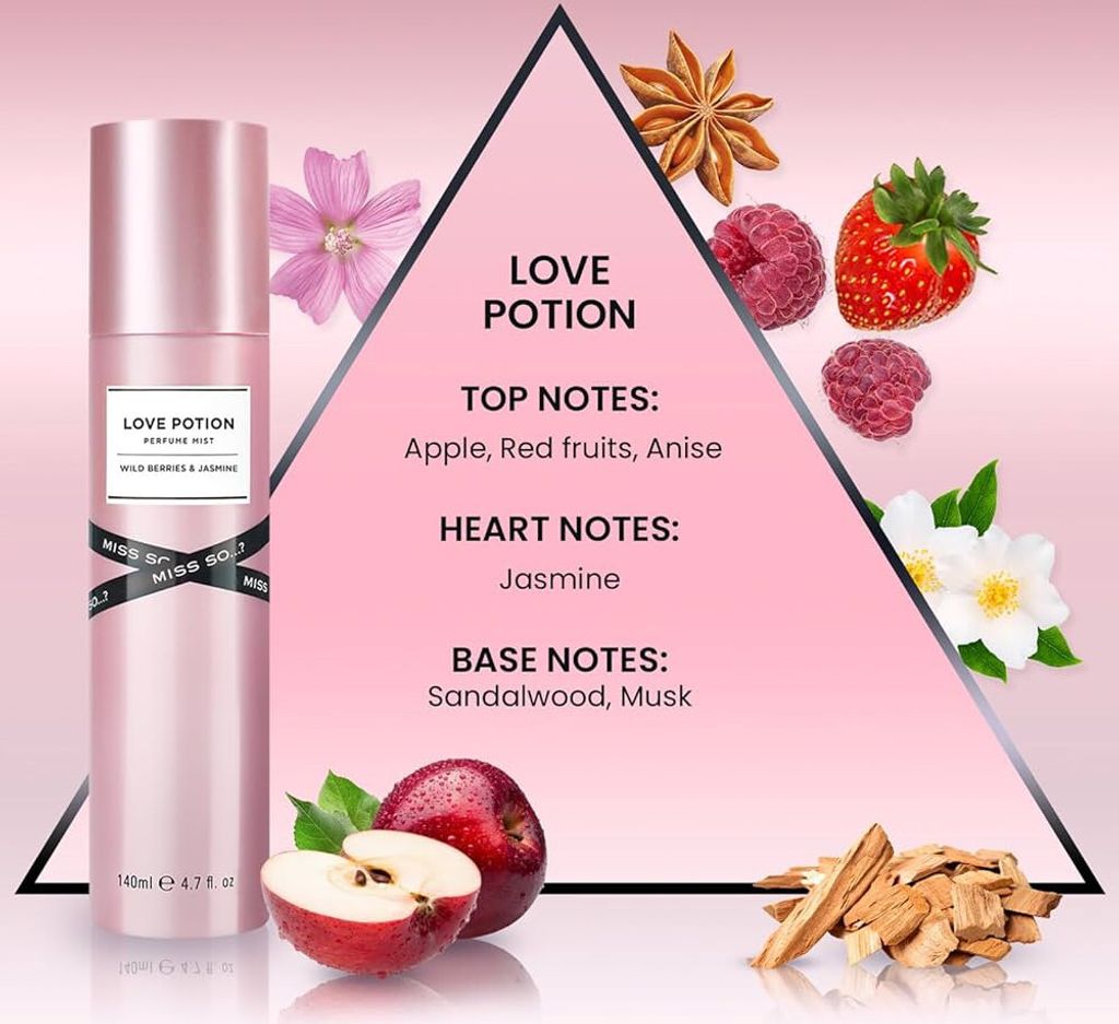 Miss So – spray do ciała – Love Potion 140 ml Zdjęcie produktu 