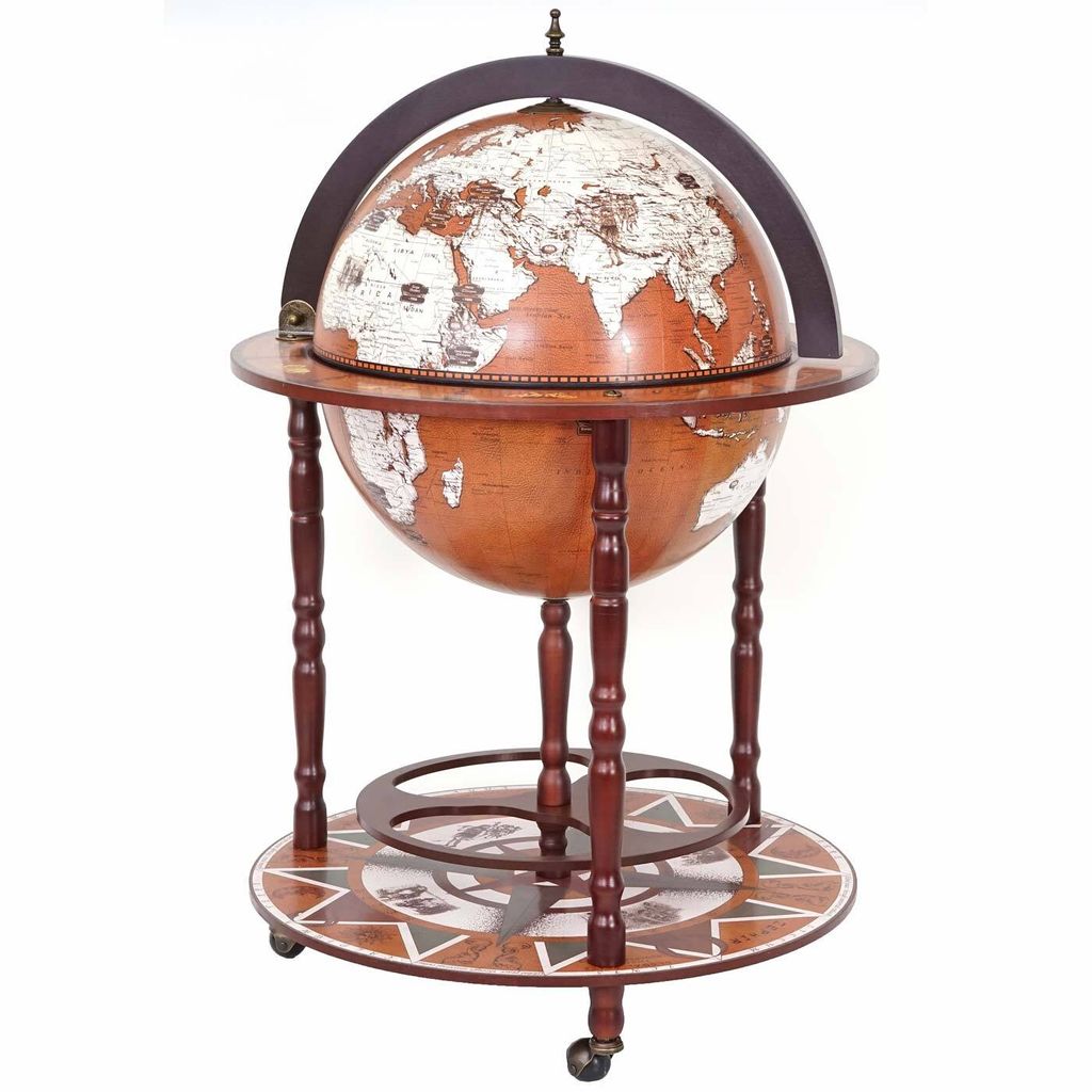 Globe bar HWC-D86, portabottiglie per minibar, globo Ø 45 Immagine del prodotto 