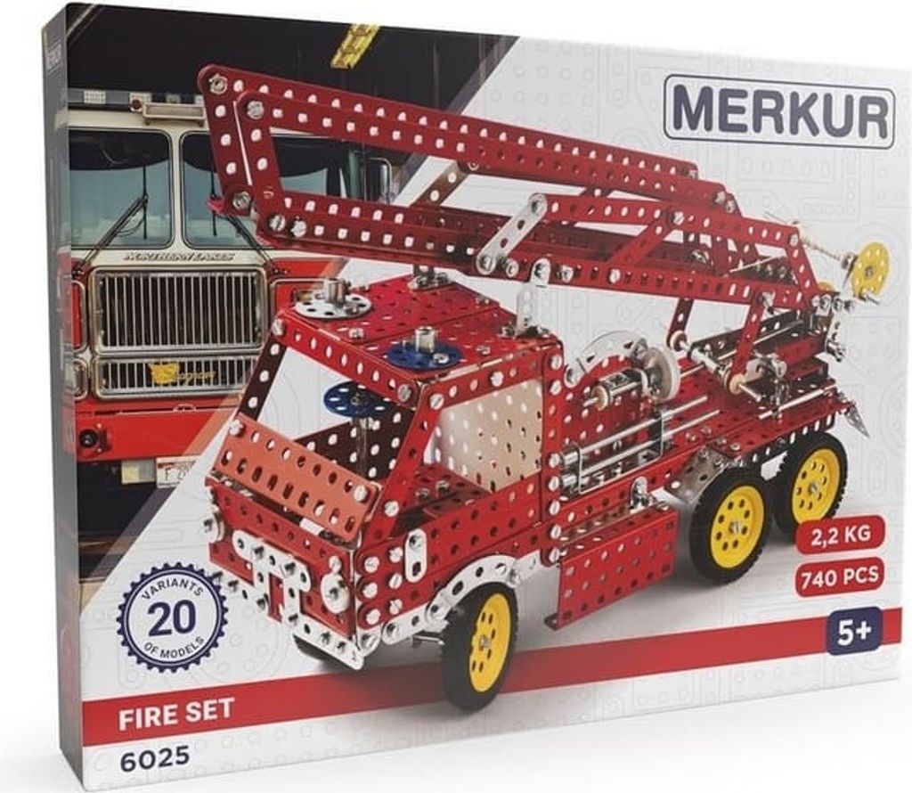 Merkur Fire Set, 740 dílů, 20 modelů Obrázek produktu 
