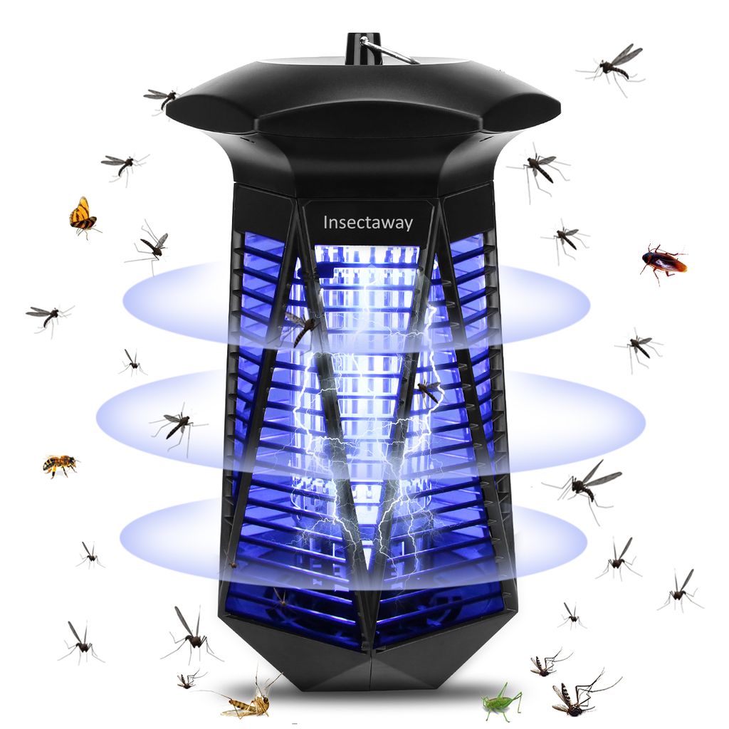 2X  Mückenvernichter Insektenvernichter Mückenlampe UV-Lampe Garten Ungiftig 