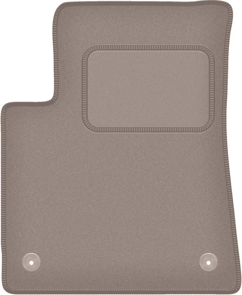 Tappetino conducente in velluto beige compatibile con Jeep Cherokee KL (2013-, SUV) – con fissaggi – su misura