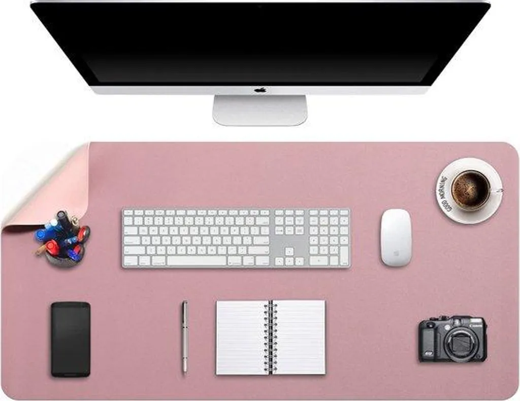 Sous-main Imperméable Rose Foncé XXL 90x43cm - Protège Bureau