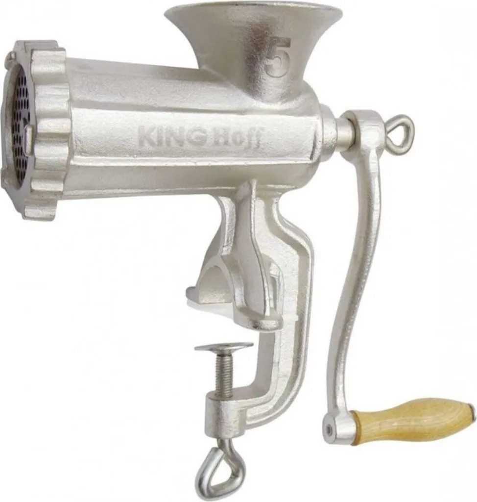 Tritacarne Manuale Ghisa Kinghoff 12682 - Macinacarne con Imbuti