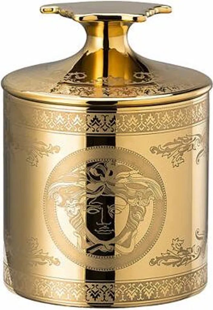 Décoration de Table de Luxe : Bougies Rosenthal Versace Golden Medusa