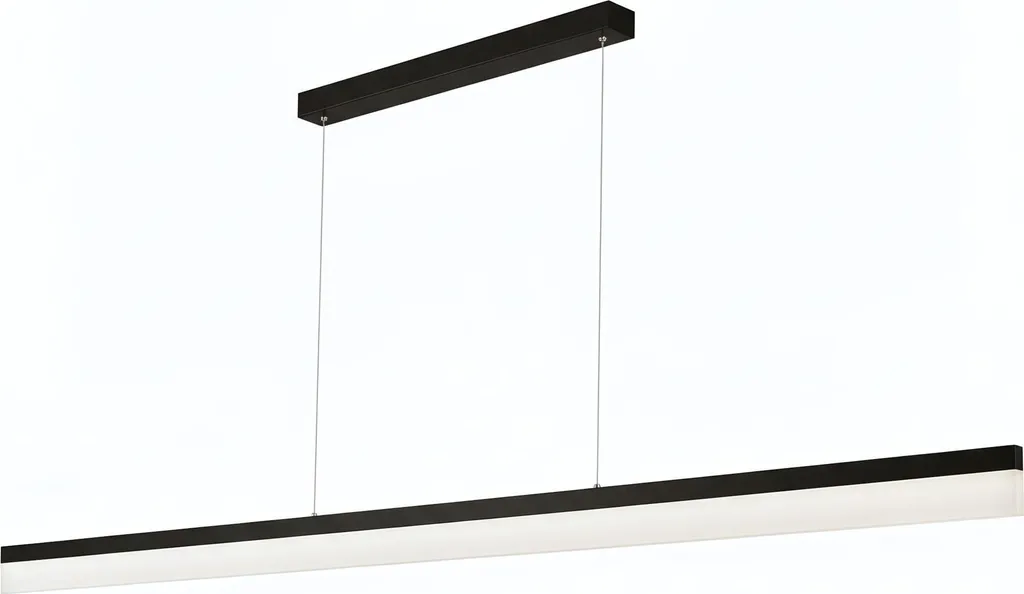 Suspension Toolight APP1695-CP Noir : Éclairage Idéal pour Haut Plafond