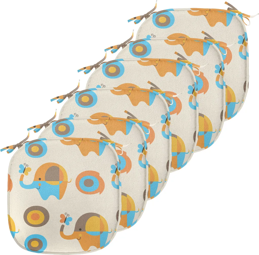 Solution Confort Chaises Dures Lot de 6 Coussins Imperméables 40x40cm