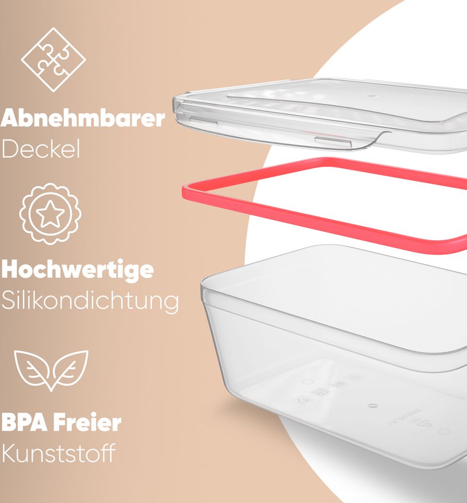 classbach® Frischhaltedosen mit Deckel | 14er Set | 100% Produktbild 6