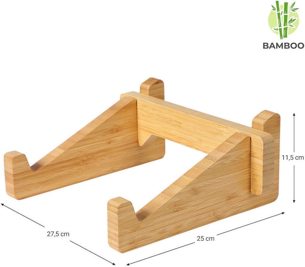 Laptopständer aus Bambusholz - Notebookständer aus Holz - Produktbild 4