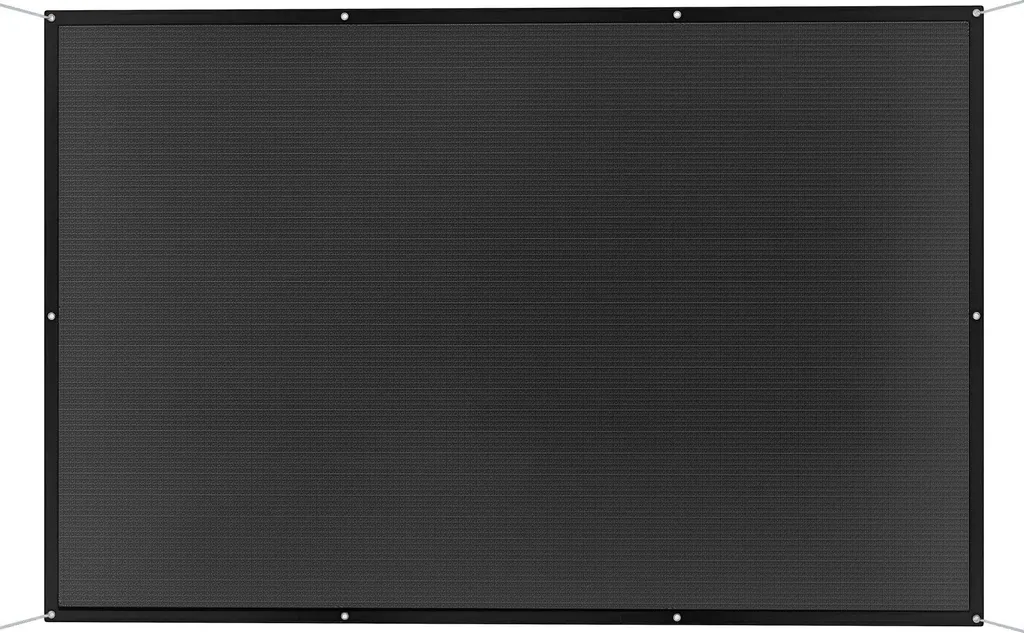 Toile d'ombrage rectangulaire noire 3x2 m pour terrasse et jardin