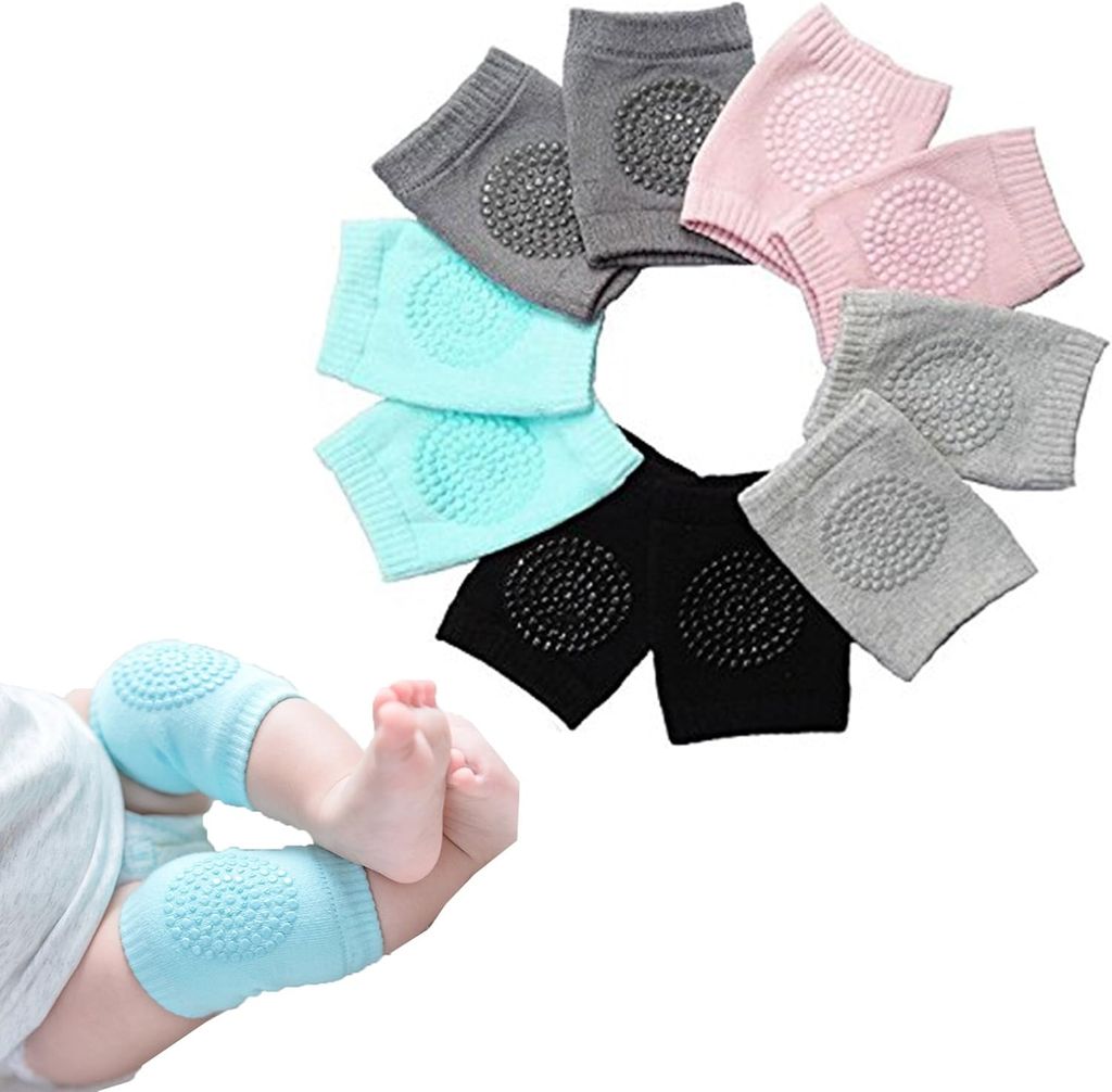Anti-Rutsch-Knieschoner, Unisex-Baby-Knieschoner 5 Paar