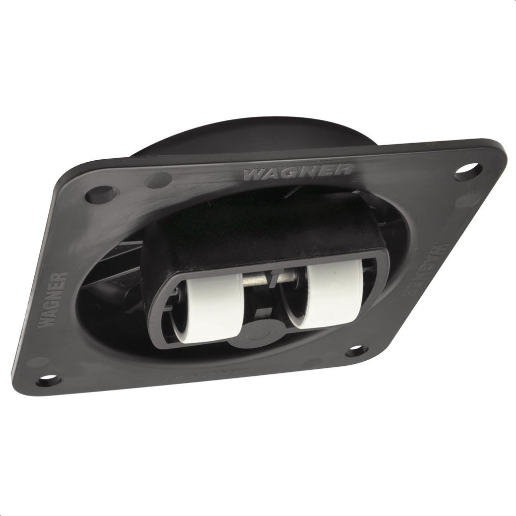 WAGNER Soft-Lenkrolle ROLLER-MINI MAX - Ø 21 mm, Gehäuse schwarz 85 x 100 - Ø 85 x 19/21 mm, Tragkraft 50 kg - 01708501