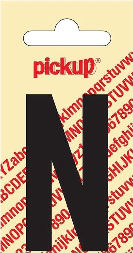 Sticker Nobel Sticker schwarzer Buchstabe N amsterdam Pickup