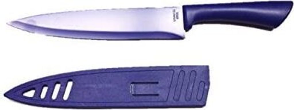 Küchenmesser Pro Chef Messer gelb 20 cm 2teilig Inklusive Klingenschutz aus Kunststoff zum Schutz der Klingen