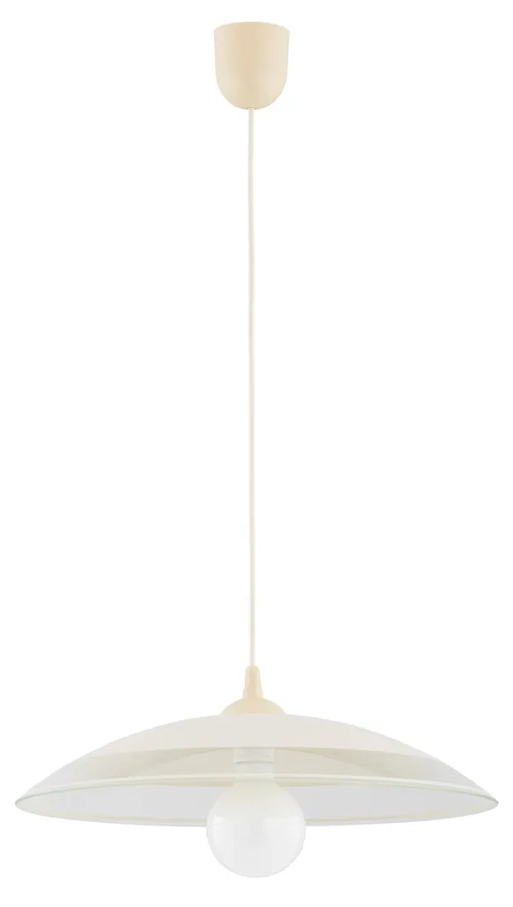 Suspension SOTI Beige 80cm - Éclairage Anti-Éblouissement Grand Volume
