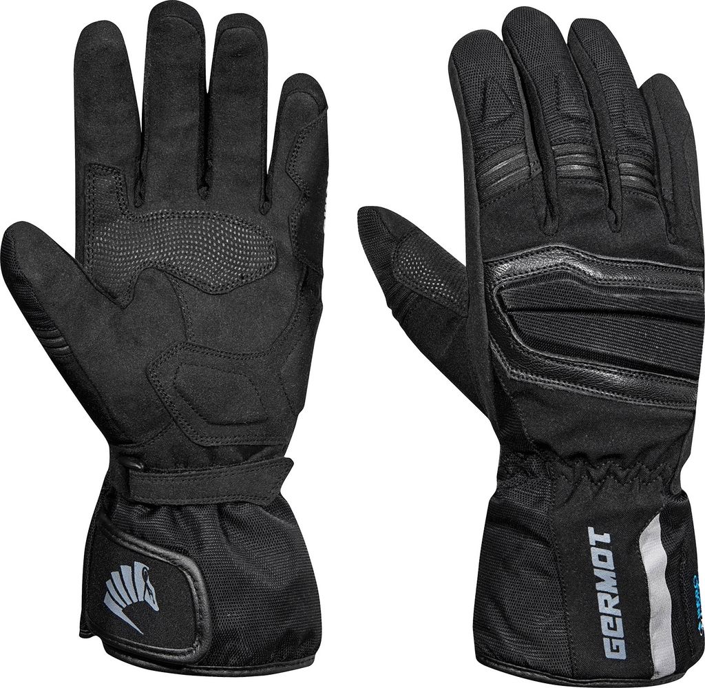 Germot Herren Motorradhandschuhe Vista, Schwarz , S