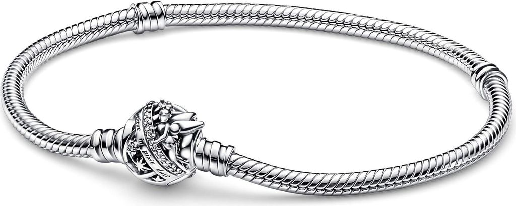 Pandora Disney Tinker Bell Clasp Moments Schlangen-Gliederarmband 592548C01 Damenarmband, Armbandumfang:21cm