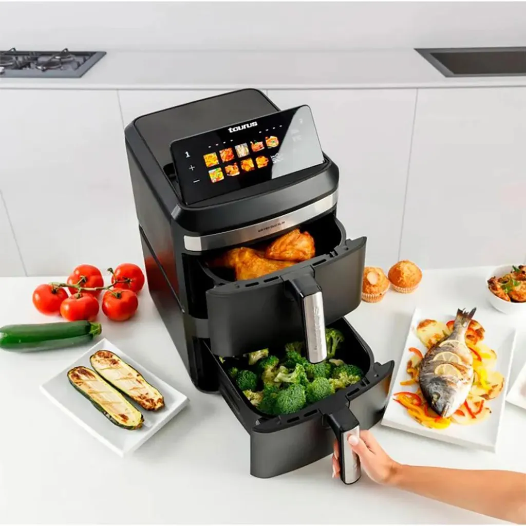 Friteuse Air Duo Slim TAURUS à double compartiment et format compact - 3