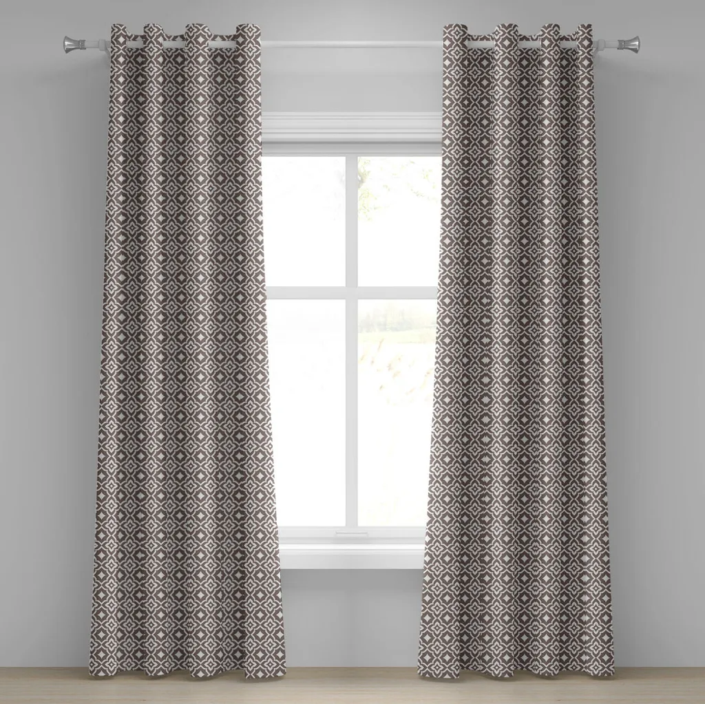 Coppia Tende Decorative ABAKUHAUS 280x175 - Stile Orientale Astratto
