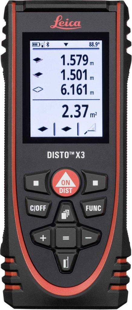 Leica DISTO X3 - Laser-Entfernungsmesser - 150 m (850833) Immagine del prodotto 