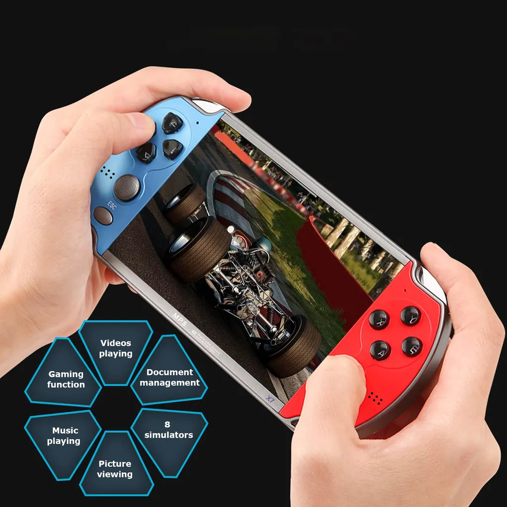 Console de jeu portable PSP rétro avec double joystick et écran 4,3 pouces - 11