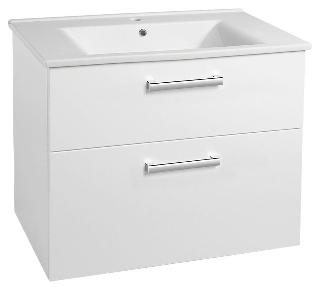 Aqualine VEGA Unterschrank 82x67,6x43,6cm, 2x Schublade, Weiß