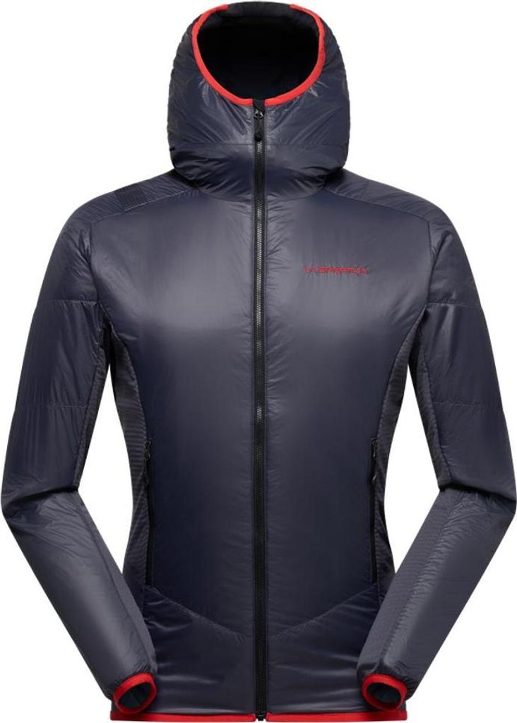 Aequilibrium Lite Insulation Jkt M, Onyx/Mountain Red, S, ZAMJ077G19R24S, Mountaineering Herren Technische Jacke - La Sportiva