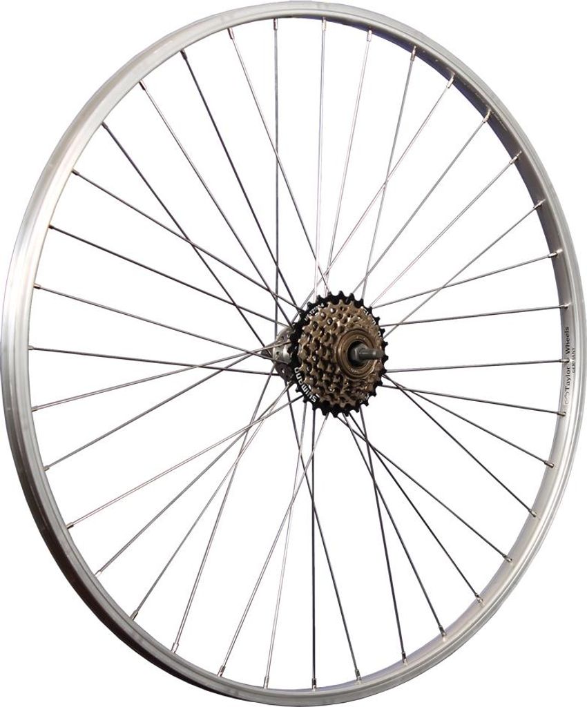 28 Zoll Fahrrad Hinterrad Aluminiumfelge mit 6 fach Shimano Produktbild 