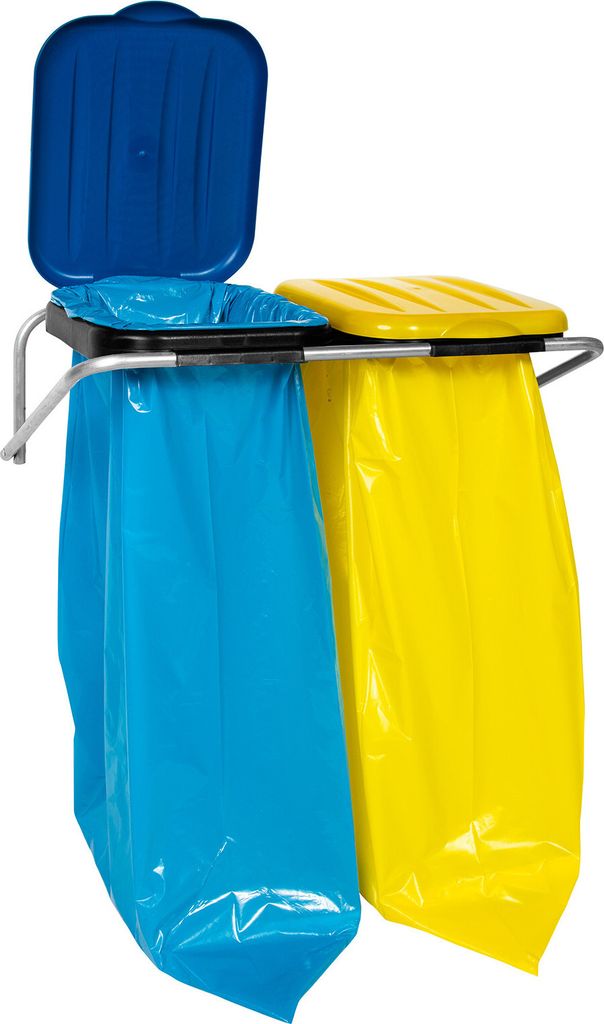 Supporto a parete per la raccolta differenziata 2 colori - Immagine del prodotto 