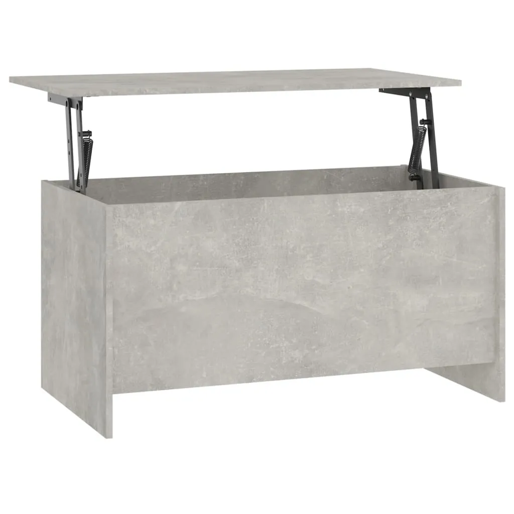 Tavolino Basso Salotto Grigio Cemento 102cm - Robusto e Facile da Pulire