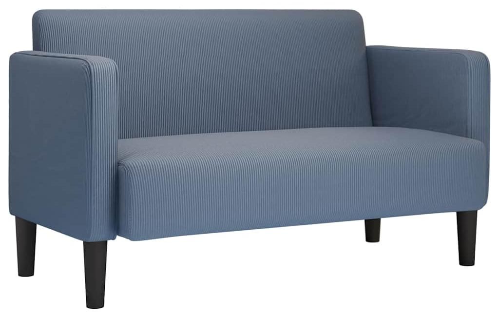 vidaXL Dvojmiestna pohovka modrá 109 cm manšestrová látka Obrázok produktu 