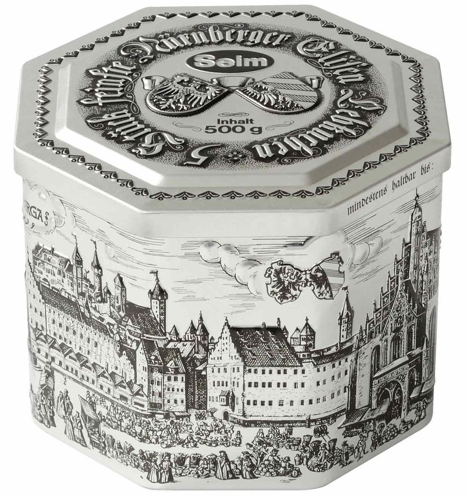 Haeberlein-Metzger Nürnberger Elisen-Lebkuchen Silberdose Produktbild 