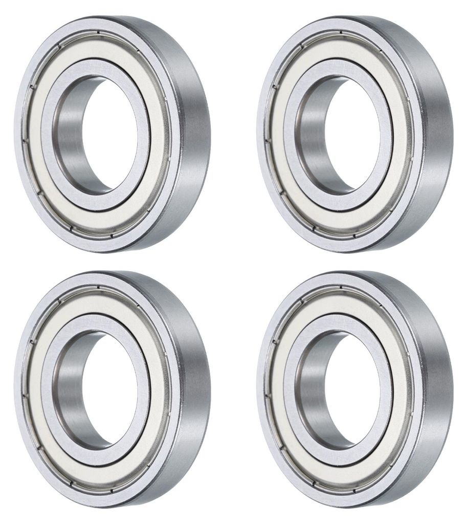4 Stš¹ck 16004-2Z Rillenkugellager, 20mm x 42mm x 8mm Hochkohlenstoff-Chromstahl Z3 Doppelt gummierte Lager (ABEC3)