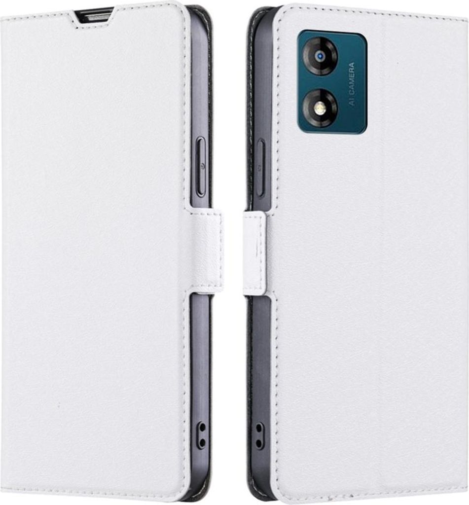 Motorola Moto E13 Hülle - Coverup Folio Klapphülle - Weiß