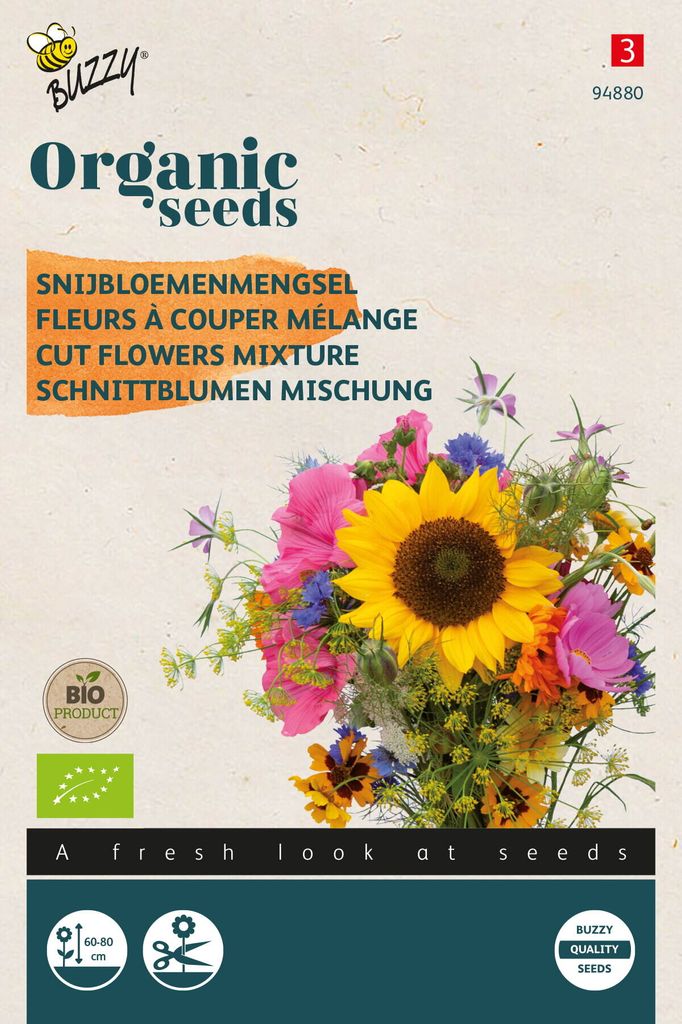 Buzzy Organic Schnittblumen Mischung - Samen - Ca. 0,5 gr | Buzzy_94880