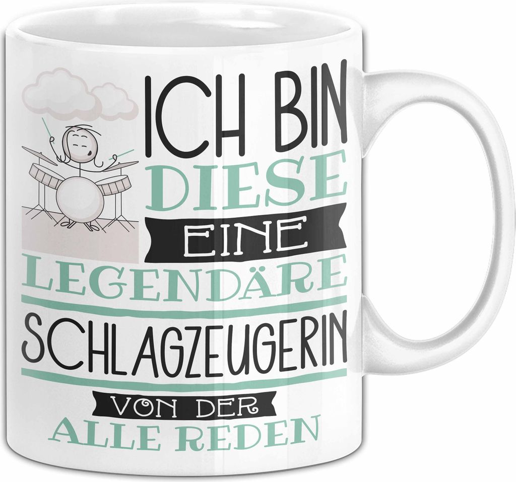 Schlagzeugerin Tasse Geschenk Ich Bin Diese Eine Legendäre Produktbild 