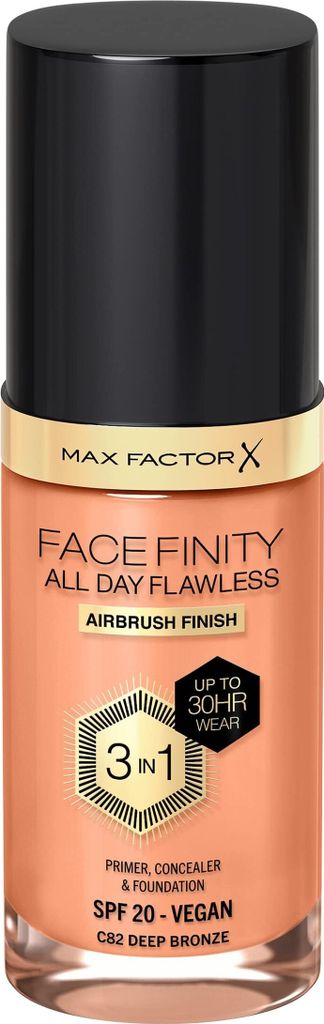 Max factor FACEFINITY ALL DAY FLAWLESS 3 IN 1 foundation #82-deep bronze 30 ml