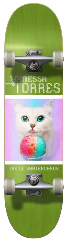 Plateau de Skate Professionnel Meow Furreal Vanessa Torres Taille 8.0