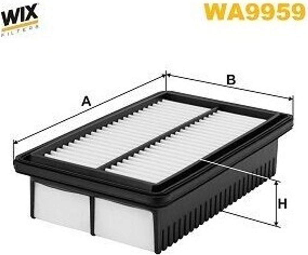Luftfilter WIX FILTERS WA9959 für HYUNDAI Venue (QX, QXI) Filtereinsatz