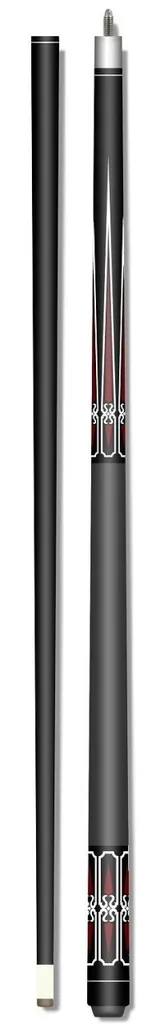 Queue de billard BLACK-KING en graphite noir mat avec fût antidérapant