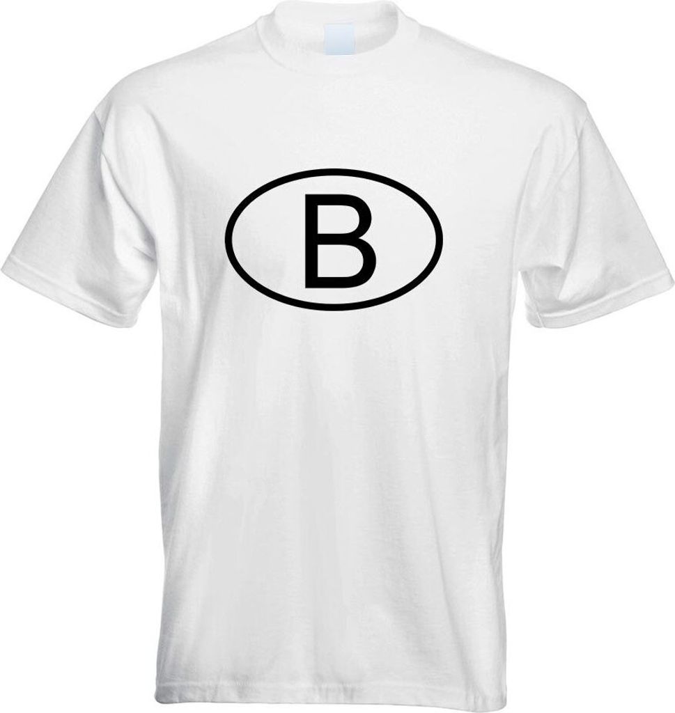 Kiwistar - T-Shirt - Weiss - Belgien B Motiv Bedruckt Funshirt Design Print - mit Motiv Bedruckt - Funshirt Design - Sport - Freizeit - Herren - XXL