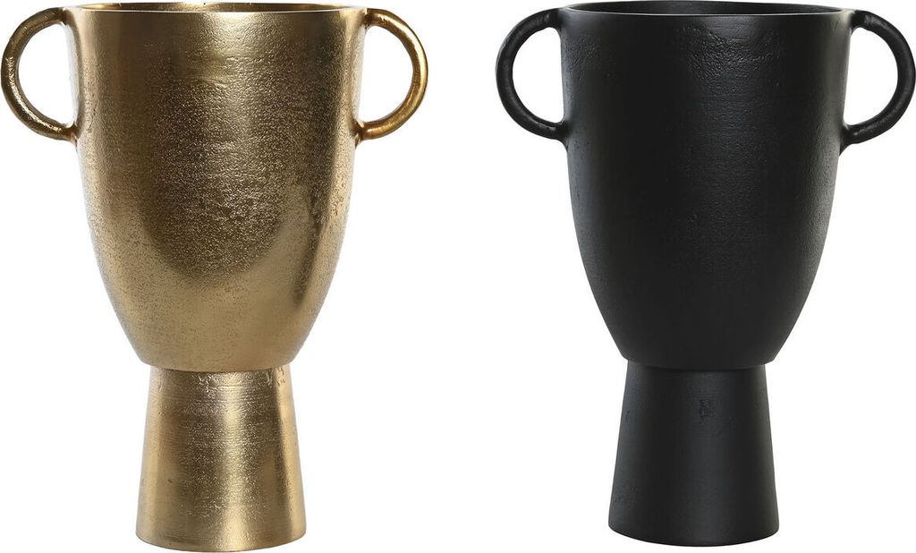 DKD Home Decor Krug 23 x 16 x 29 cm Dorado Aluminium Modern (2 Stück)