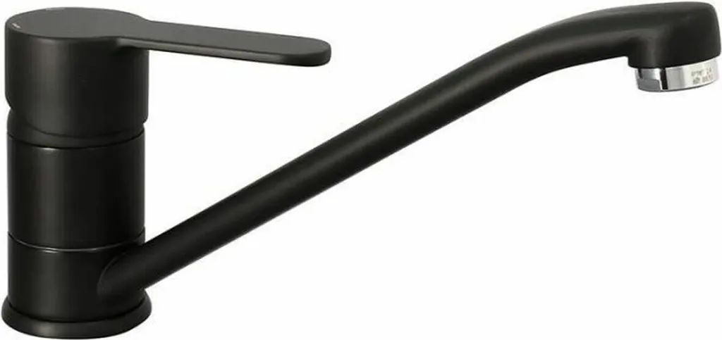 Robinet Cuisine Noir Mat Rousseau BORN NF avec Bec Pivotant Mobile