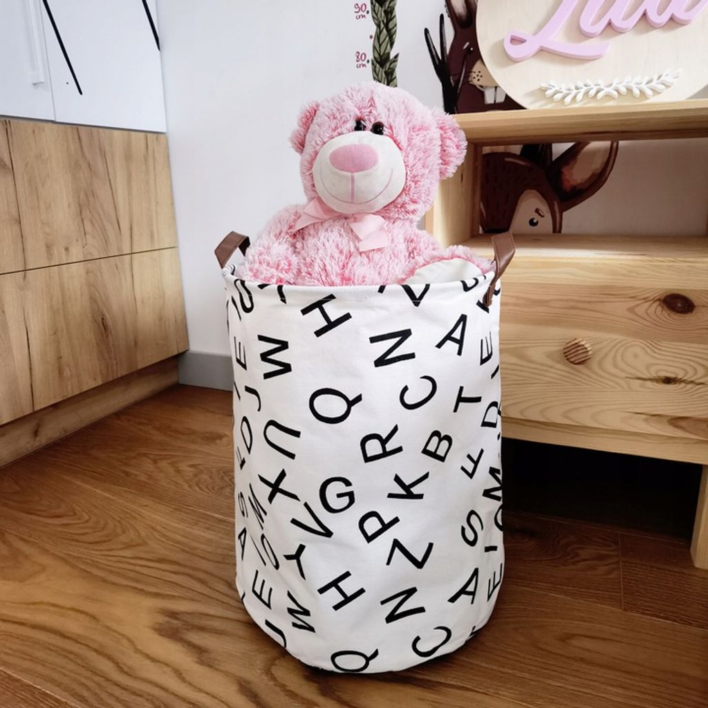 Wäschekorb Aufbewahrungskorb für Spielzeug Kinderzimmer Korb Beutel Sack Tasche 
