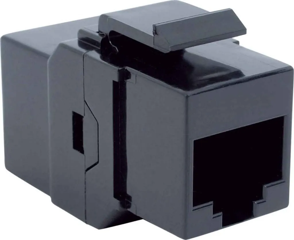 BACHMANN Keystone CAT6 UTP femelle RJ45 noir non blindé pour panneau