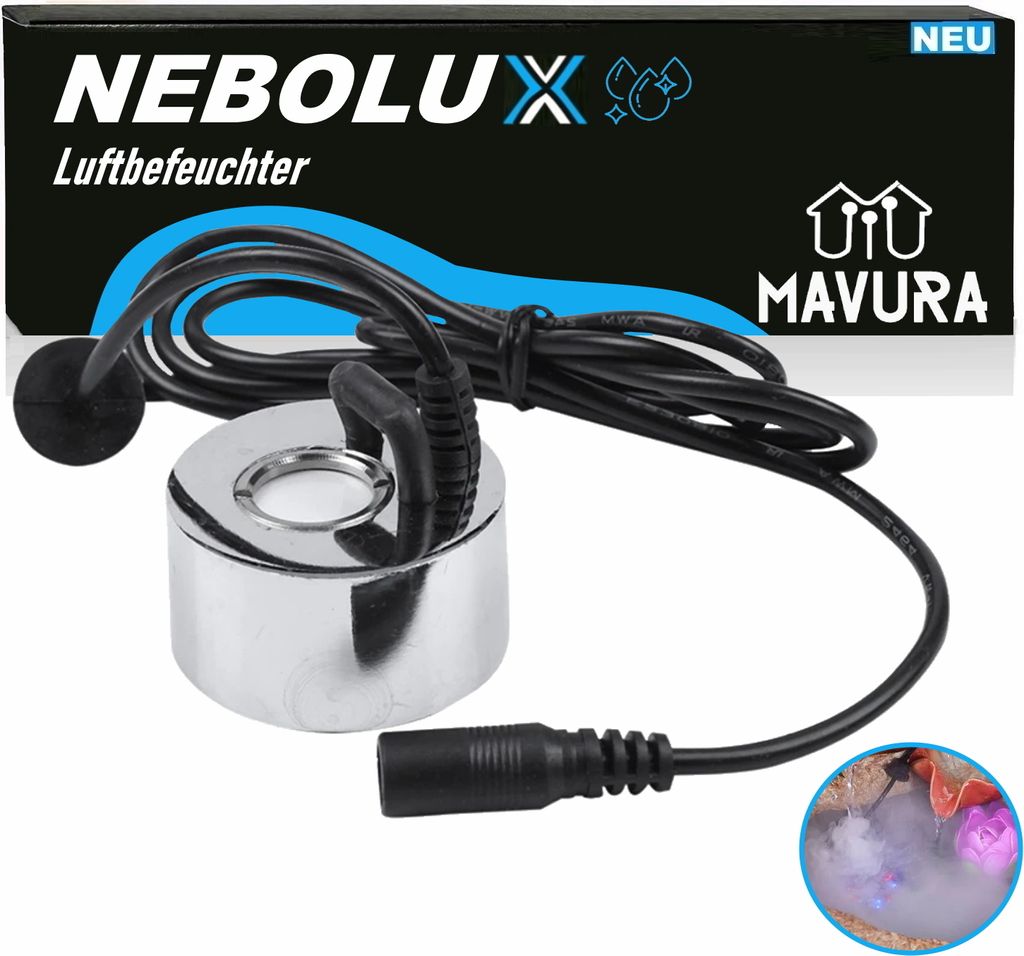 NEBOLUX Vernebler Nebelmacher Luftbefeuchter Dampferzeuger Produktbild 1