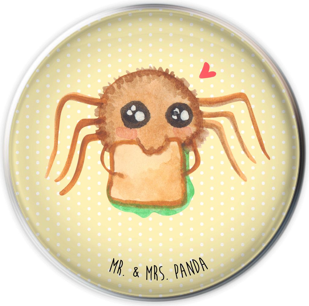 Mr. & Mrs. Panda Ablaufgarnitur Spinne Agathe Sandwich - Gelb Pastell - Geschenk, Lebensfreude, Waschbecken Stöpsel, Hunger, Alles Wird gut, Stopf...