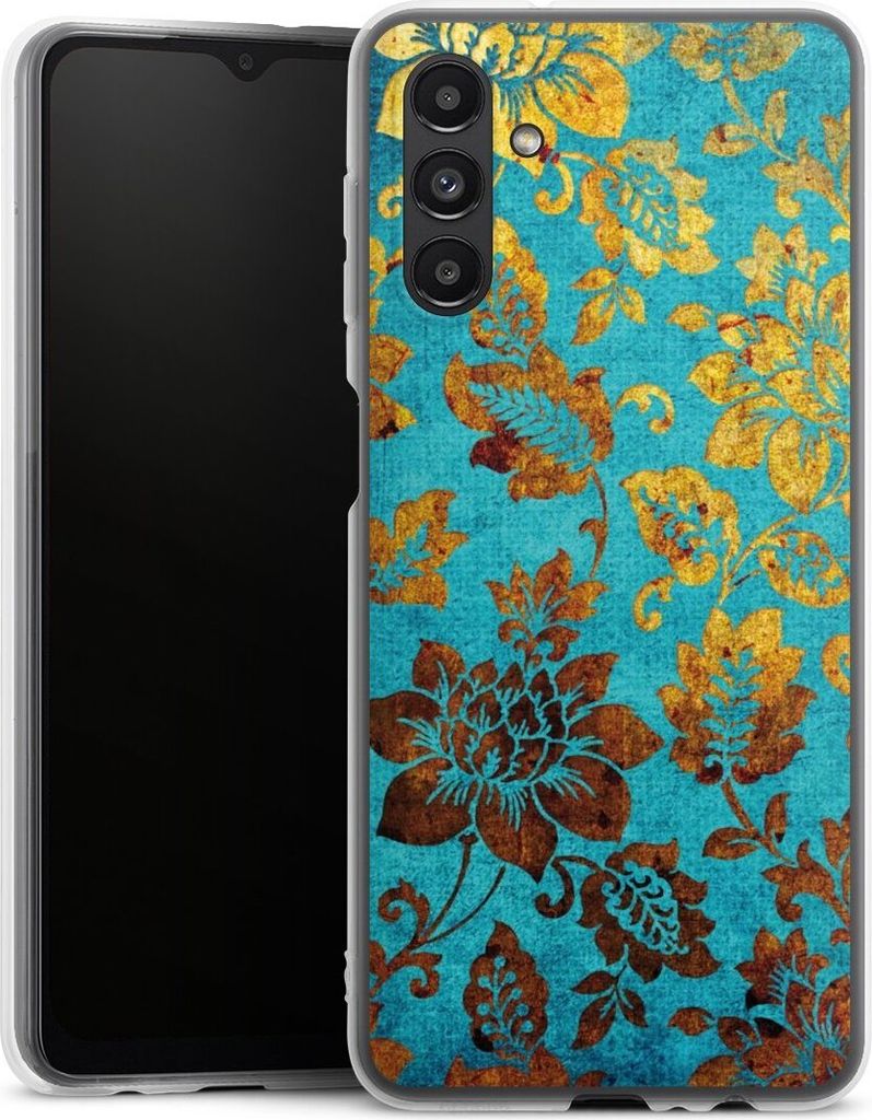 DeinDesign Handyhülle für Samsung Galaxy A13 5G Silikon Hülle Case Smartphone Schutzhülle Blumen Ornamente Vintage