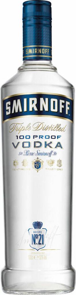 Smirnoff Blue No. 57 Export Strength Premium Vodka , 50% Produktbild 